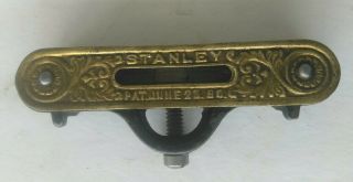 Antique Stanley Pocket Level,  Brass & Cast Iron,  Pat.  June 23,  1896 3”