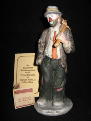 Emmett Kelly Jr.  Hobo Clown With Knapsack Figurine Flambro 1984