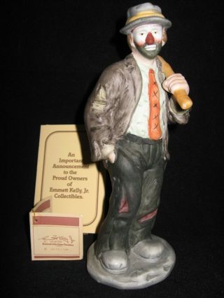 Emmett Kelly Jr.  Hobo Clown with Knapsack Figurine Flambro 1984 2