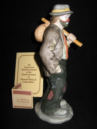 Emmett Kelly Jr.  Hobo Clown with Knapsack Figurine Flambro 1984 3