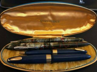 2 Sheaffer Vintage Fountain Pens & Mechanical Pencils - Balance & Tuckaway (?)