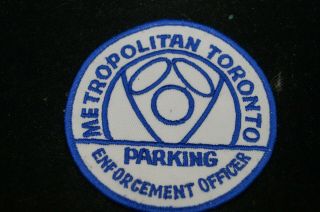 Canadian Metropolitan Toronto Parking Enforcement Officer Patch
