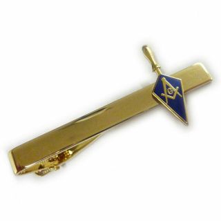 Trowel Square Compass Past Master Masonic Freemason Tie Bar Clip