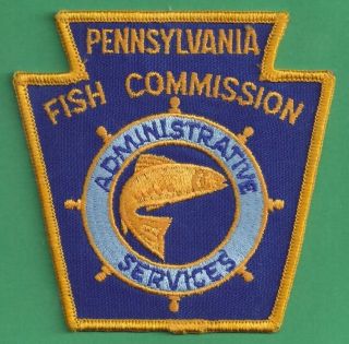 Pa Pennsylvania Fish Commission Administrative Staff Uniform Shoulder Patch