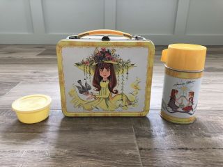 Vintage 1960’s Junior Miss Metal Lunch Box & Matching Thermos