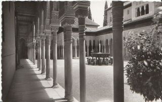 Spain Postcard - Granada - The Alhambra - The Lions 
