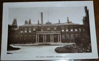 Real Photo Postcard 1915 Royal Infirmary Preston See Both Images