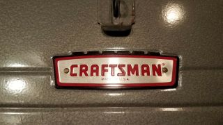 80 ' s Vintage Craftsman ' Crown - logo ' 6500 toolbox w.  carry tray. 5