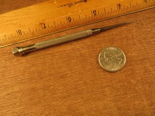 Vintage The L.  S.  Starrett Co.  Pocket Scribe - Awl - Punch Approx.  4 " Usa