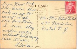 Girl Scout Camp Amahami,  Flag Raising Deposit NY c1955 Vintage Postcard P14 2