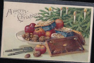 Vintage Antique Postcard A Merry Christmas 1907