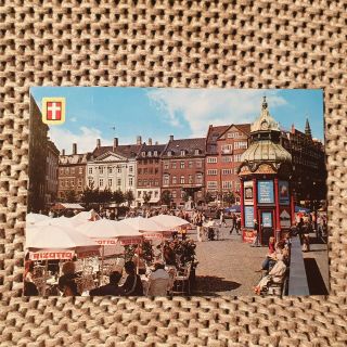 Gammeltorv & Nytorv,  Copenhagen,  Denmark - Vintage Postcard