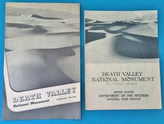 Death Valley National Monument - 1941 Map & Booklet - Department Of Interior