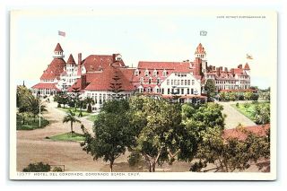 Vintage Postcard Hotel Del Coronado Beach California I5