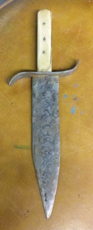 Antique American Bowie Knife Full Tang,  Bone Handle,  Knife
