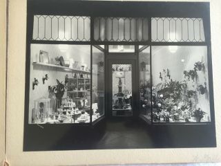 2 vintage photographs 1950s? of flower & gift shop on mounts advertising? photos 3