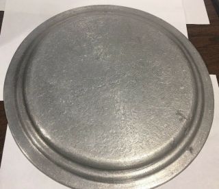 Vintage WILTON RWP ARMETALE pewter plate with raised relief EAGLE & STARS. 2