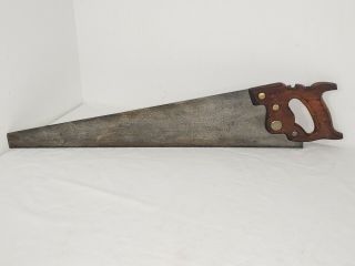 Vintage Warranted Superior Hand Saw 29.  5 Inches Long 10 Tpi