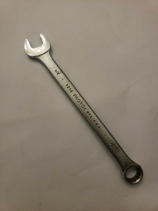 Proto Professional Usa Tools No.  1216 - L Combination Wrench 1/2 " - 12 Point