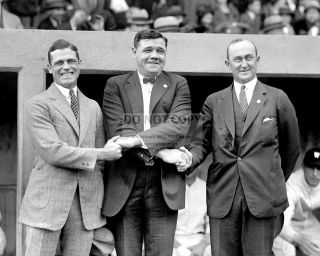 Babe Ruth,  Ty Cobb & George Sisler Baseball Hall Of Famers - 8x10 Photo (da - 165)