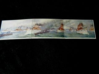Novelty Triple Fold Postcard - Military Ship Fleet St Louis World 