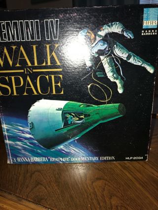 Hanna Barbera Double Vinyl 33 Gemini Iv Walk In Space,  Gemini V 8 Days In Space