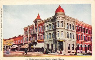 Missoula Montana Corner Of Main Street & Higgins Avenue Dentist Martin 