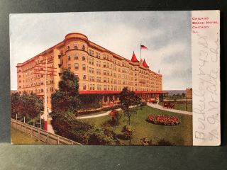 Postcard Chicago Il - Chicago Beach Hotel