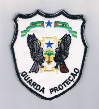 Sao Tome Principe Guarda Protecao Special Police Patch Extreme Rare