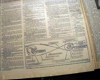 APOLLO 11 Man Lands on the Moon NEIL ARMSTRONG & Buzz Aldrin 1969 NYC Newspaper 6