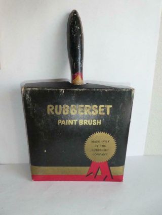 Antique Vintage Rubberset Wood Handle Paint Brush