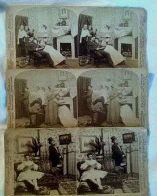Stereoscopic Stereoview Viewer & 10 each 3 - D View Cards.  Vintage collectables 5