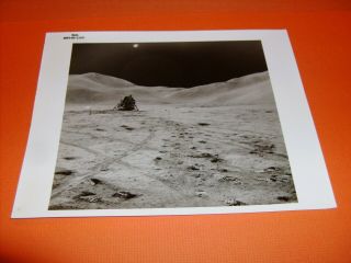 Nasa Apollo 15 " On Moon Scene " 8x10 Serial Numbered Photo 1971