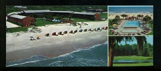 Oversized Postcard South Carolina Sc Myrtle Beach Dunes Village Motel