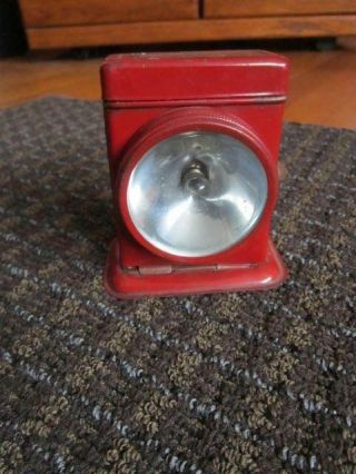 Vtg Burgess Lantern Red FL22 Patent Applied For Small NOT Old Flashlight 2