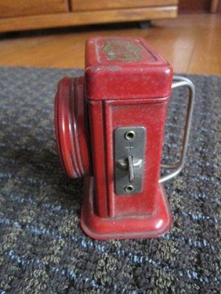 Vtg Burgess Lantern Red FL22 Patent Applied For Small NOT Old Flashlight 5