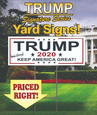 25 Trump 2020 Campaign Political Yard Signs / Maga / Make America Great Again