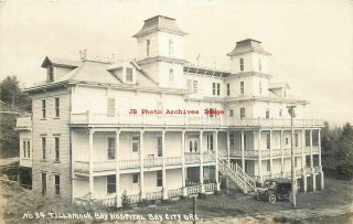 Or,  Bay City,  Oregon,  Rppc,  Tillamook Bay Hospital,  1916 Pm,  Photo No 34