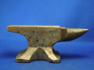 Vintage Small Cast Iron Anvil - Jewelry Leather Handcraft Use - 6 1/2 " Length