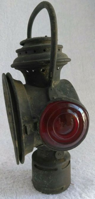 Vintage Neverout Safety Kerosene Bicycle Lamp Hanging Oil Torch Insulated Light