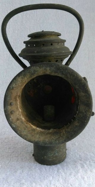 Vintage Neverout Safety Kerosene Bicycle Lamp Hanging Oil Torch Insulated Light 3