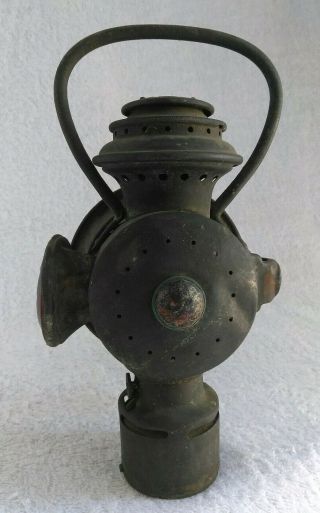 Vintage Neverout Safety Kerosene Bicycle Lamp Hanging Oil Torch Insulated Light 5