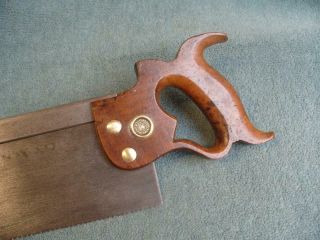 14 " Steel Backed Tenon Saw By Henry Disston & Sons,  Usa.