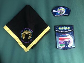 Boy Scout 2019 World Jamboree Pokémon Indigo Contingent Patch Set