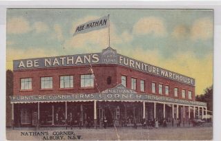 Vintage Postcard F.  W.  Niven Advertising Abe Nathan 
