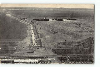 Garden City Kansas Ks Postcard 1910 Sugar Factory Pumping Stations Beet Pulp Res