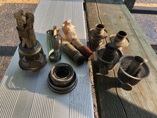 Vintage Aladdin Model B And 11 Burner Parts Kerosene Oil Lamp Wick And Raiser
