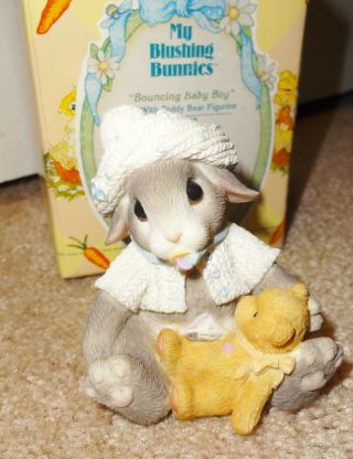 My Blushing Bunnies Bouncing Baby Boy 295698 Cherished Teddies 1997