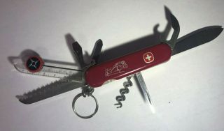 Wenger Delemont Swiss Army Pathfinder Rare Retired Pocket Knife w/ compass tools 3