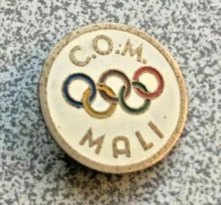 1972 Republic Of Mali Noc Olympic Badge - Munich Pin